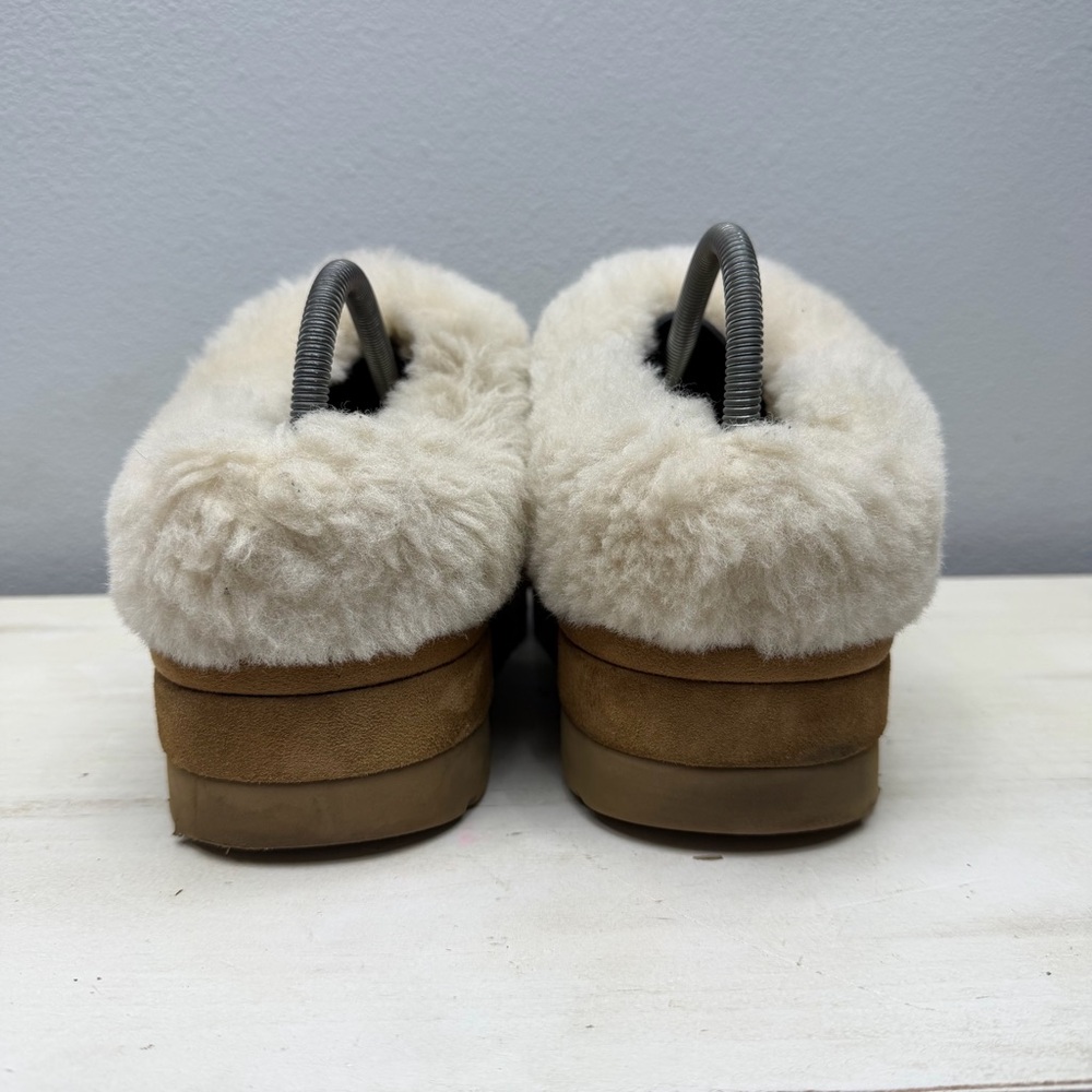 Ugg Brown Suede Tazzlita Platform Slippers Size 10 - Picture 7 of 10